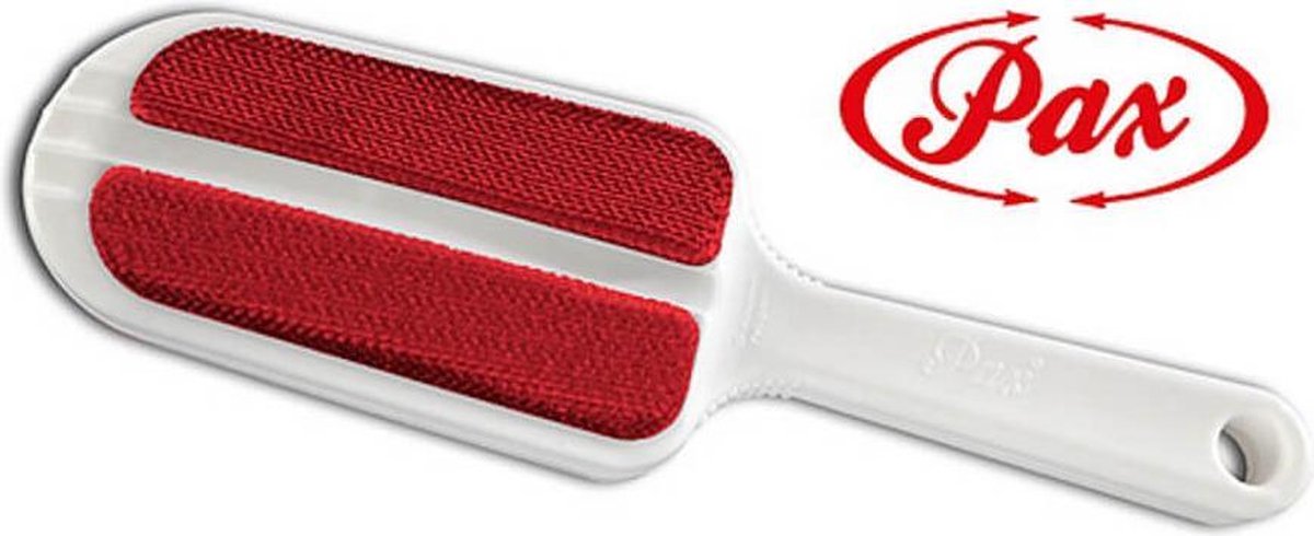 Pax Kledingborstel Wit-Rood