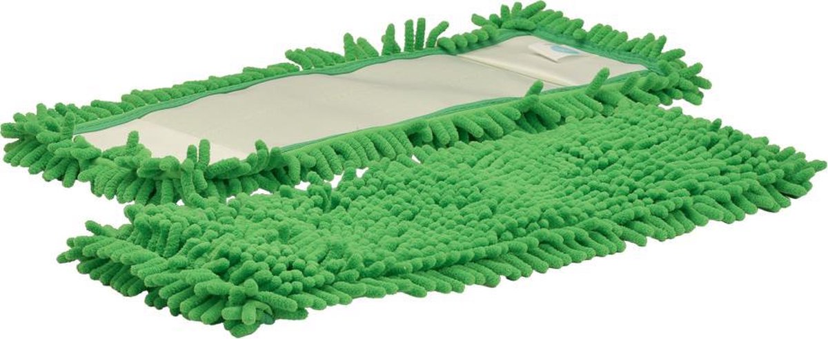 Vloermop Rasta Microvezel - 42cm - 2 Stuks - Groen