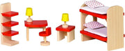Goki Houten poppenhuis kinderkamer 11-delig