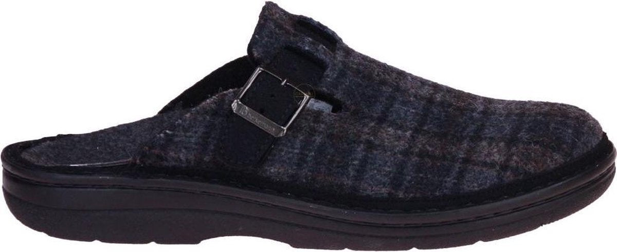 Berkemann Grijs-Zwarte Pantoffel