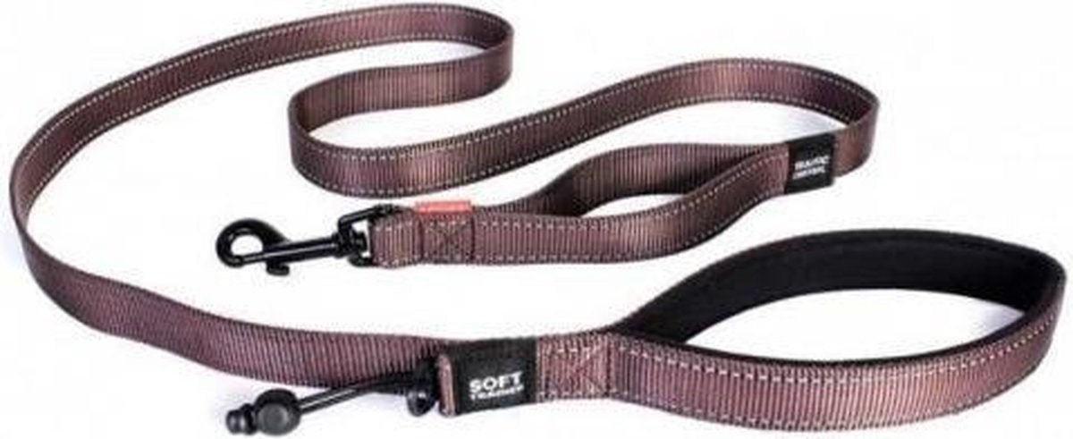 EzyDog Soft Training Hondenriem Bruin 181cm