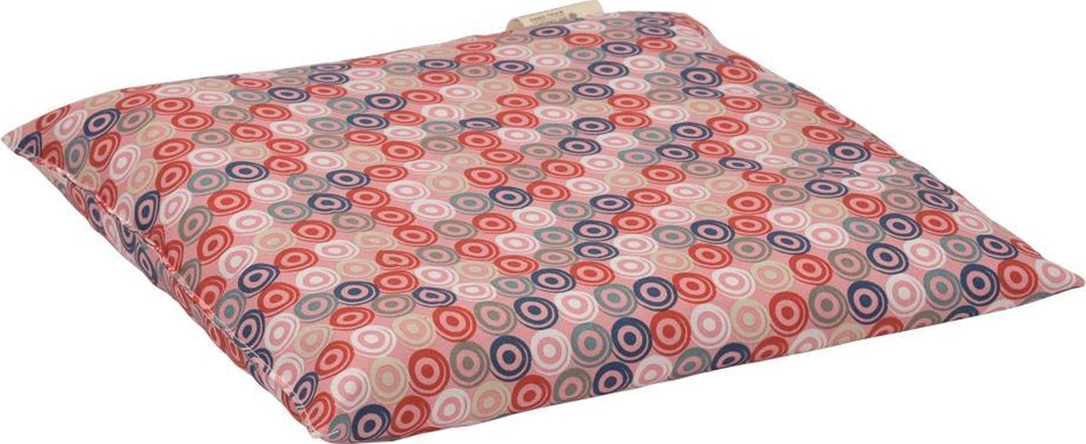 Kersenpitkussen Classico - 25 x 27cm - Roze met Cirkels