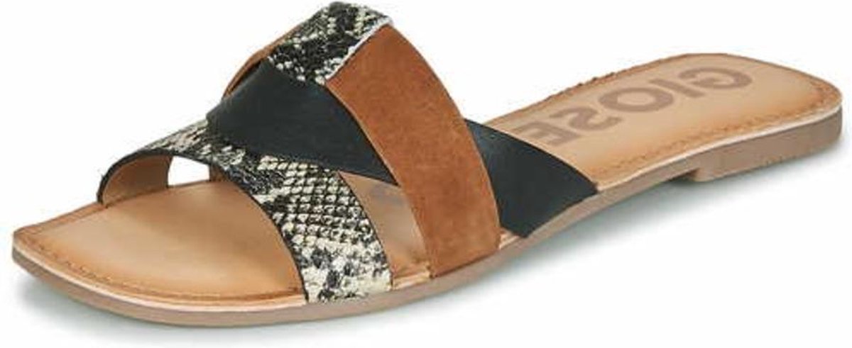 Gioseppo Lantana slippers bruin - Maat 39