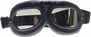 CRG zwarte motorbril - Helder glas