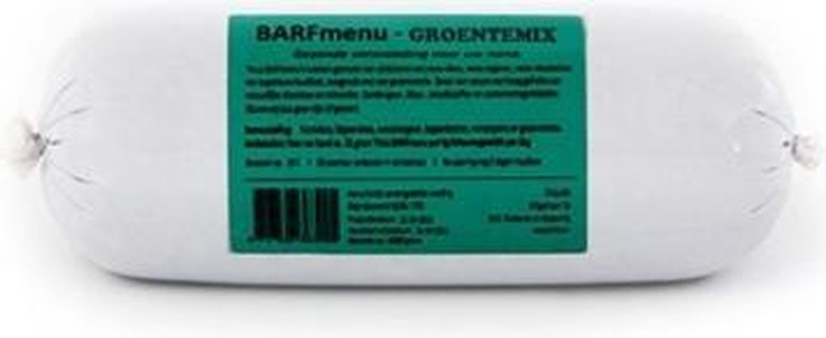 Barfmenu groentemix hondenvoer - 500 gr - 10 stuks