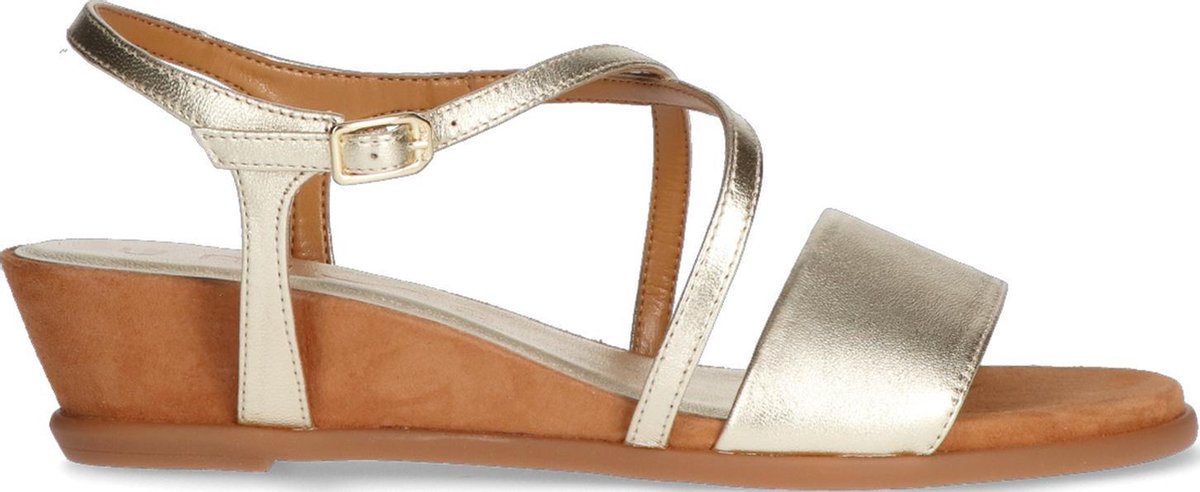 Unisa Bakiosin Sandalen - Met Sleehak - Dames - Goud - Maat 38