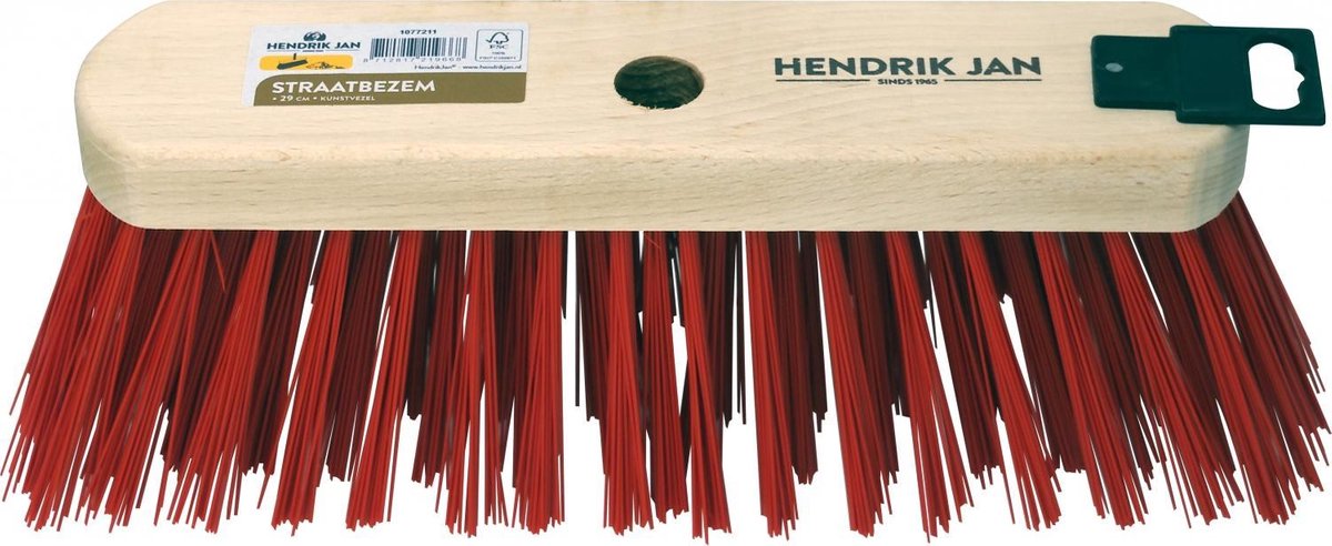 Hendrik Jan straatbezem harde kunstvezel 29 cm zonder steel