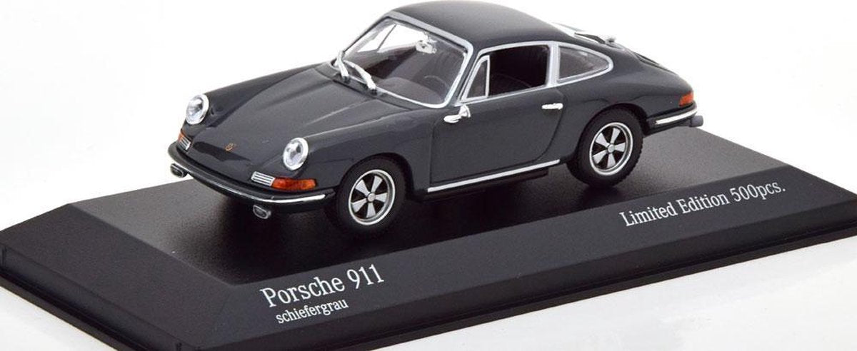 Porsche 911 1964 Grijs 1-43 Minichamps Limited 500 Pieces