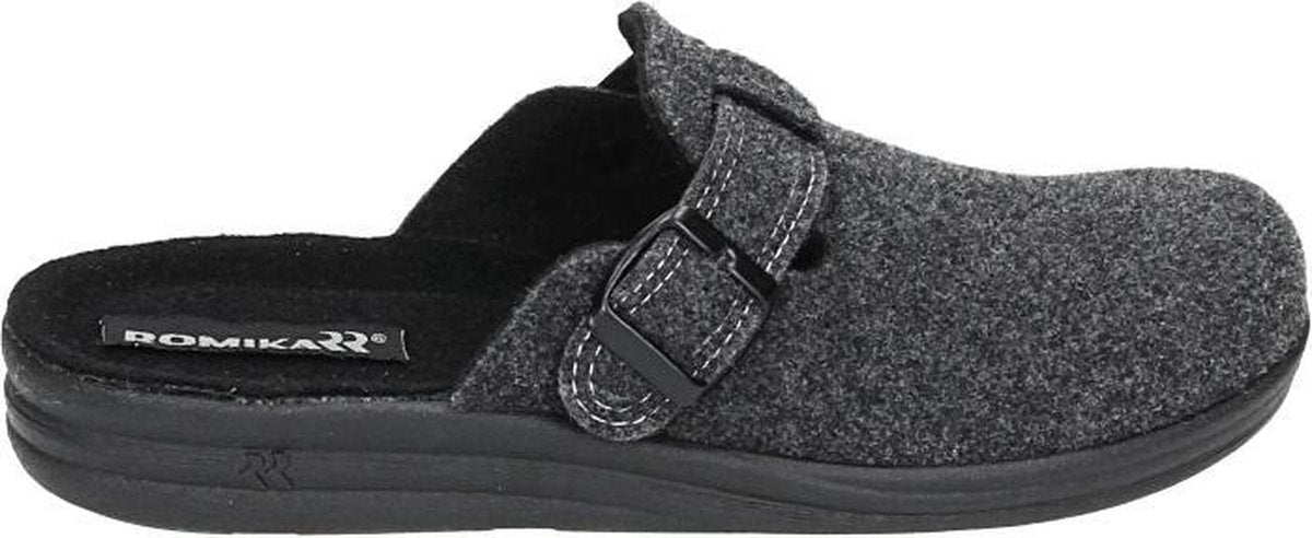Romika VILLAGE 240 - Volwassenen Heren pantoffels - Kleur: Grijs - Maat: 45