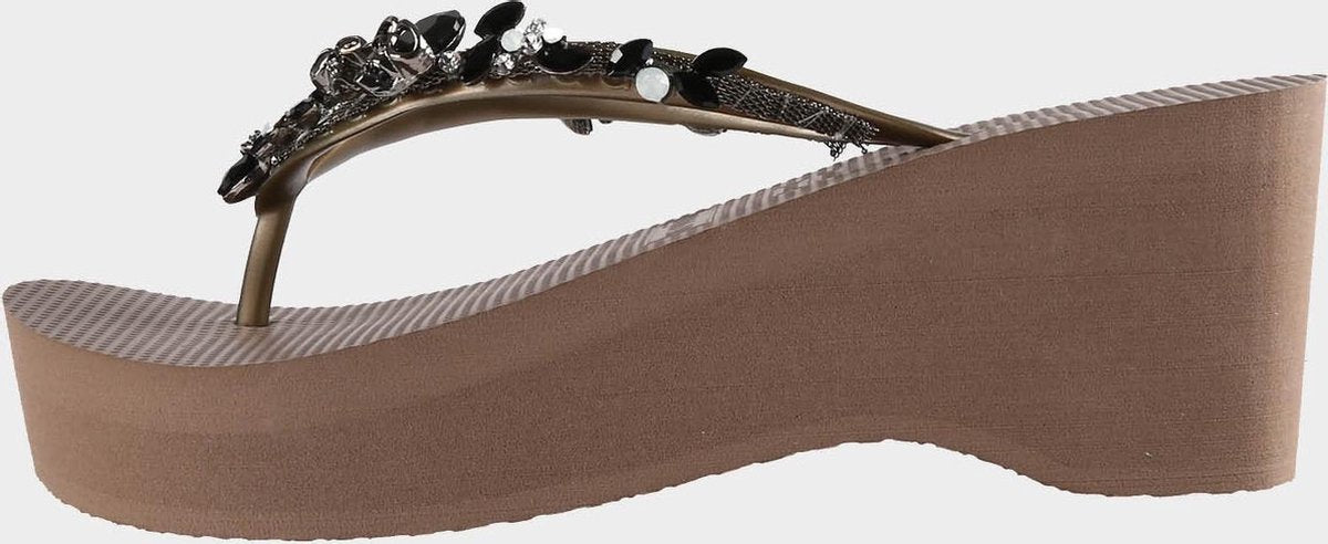 Uzurii Stella Skull Black dames slipper met hoge hak