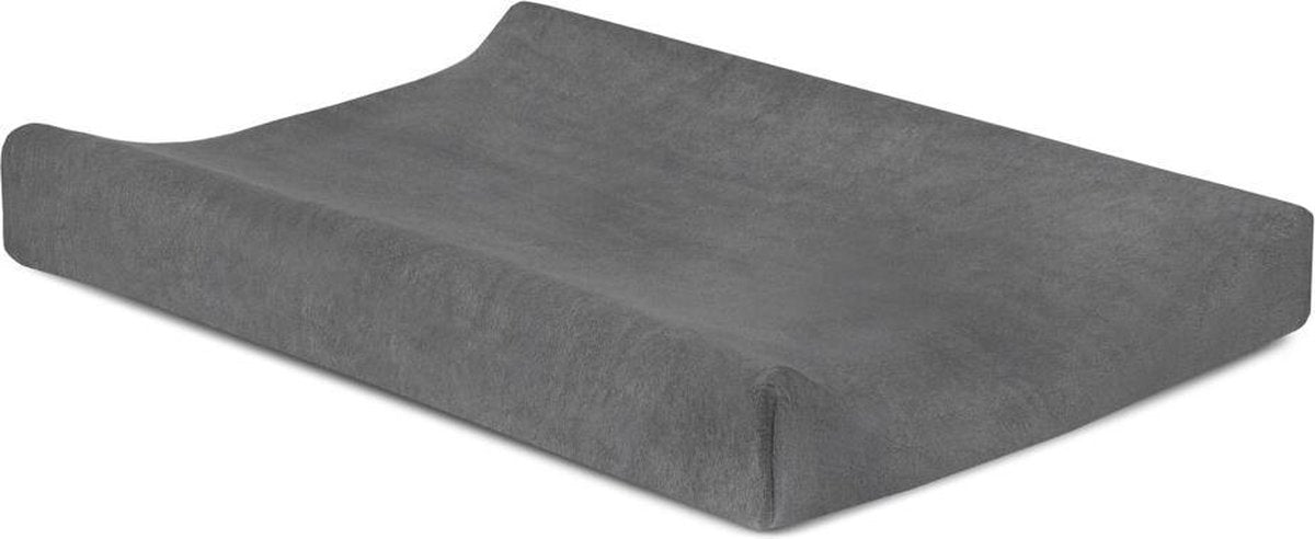 2x Jollein Aankleedkussenhoes Badstof Storm Grey 50x70cm