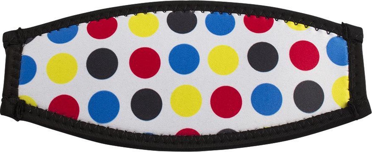 Maskstrap neopreen slide white large dots
