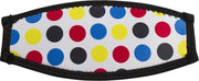 Maskstrap neopreen slide white large dots