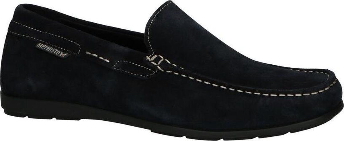 Donkerblauwe Mocassins Mephisto Algoras Velours  Heren 43