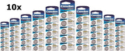 50 Stuks (10 Blisters a 5St) - Camelion CR2016 Professional Electronics 3V 90mAh Lithium knoopcel