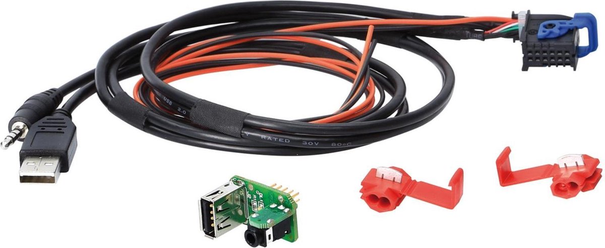 USB/AUX vervanging OEM PCB Fiat/Alfa/Lancia met blue & me