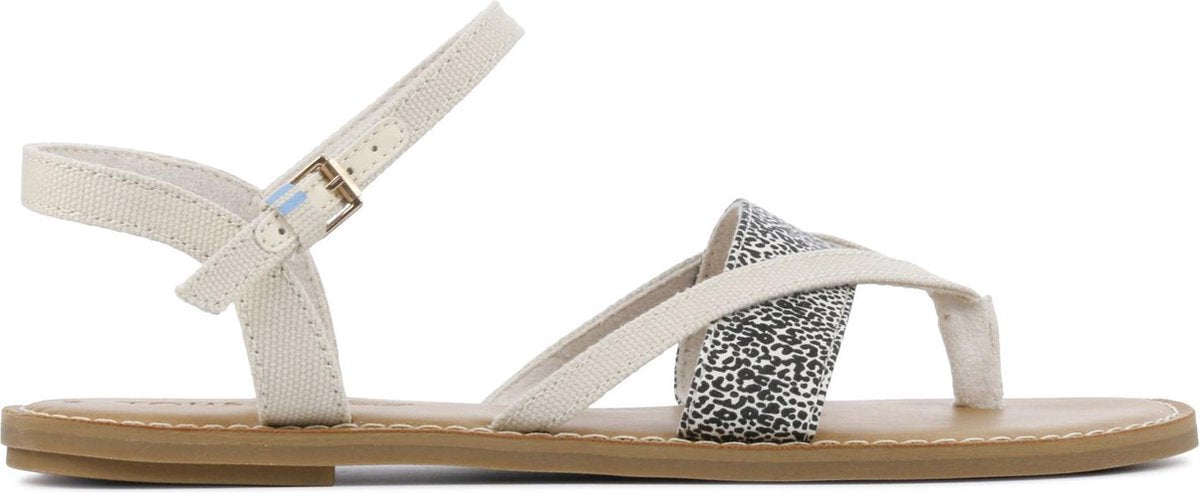 Toms Vrouwen Textiel Panterprint Sandalen / Damesschoenen Lexie - Beige - Maat 37