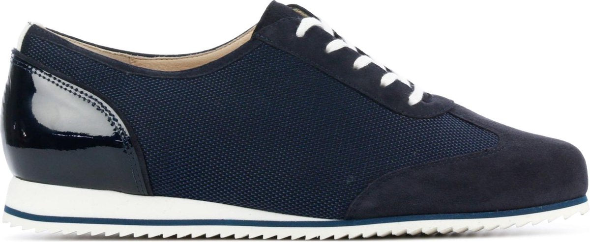Hassia Vrouwen Suède Veterschoenen / Damesschoenen Lage sneakers 301658 sue - Blauw - Maat 39