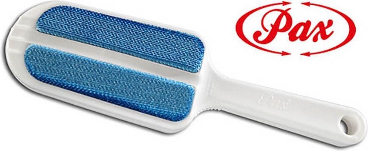 Pax Kledingborstel Wit-Blauw