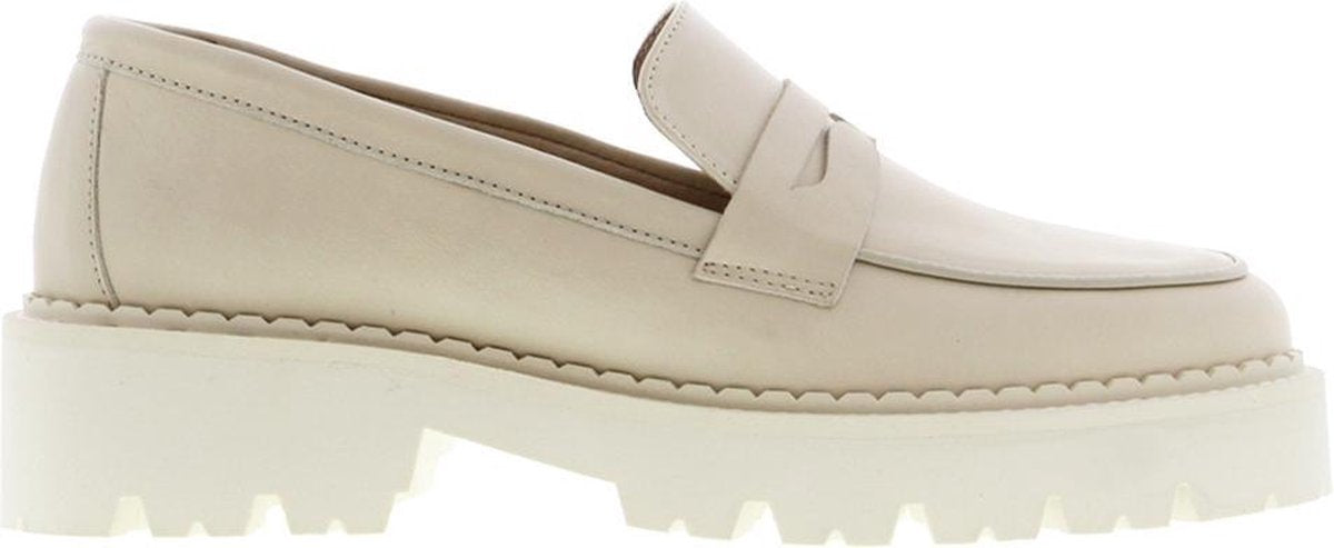 Tango | Bee bold 200-b bone white leather loafer - bone white sole | Maat: 39