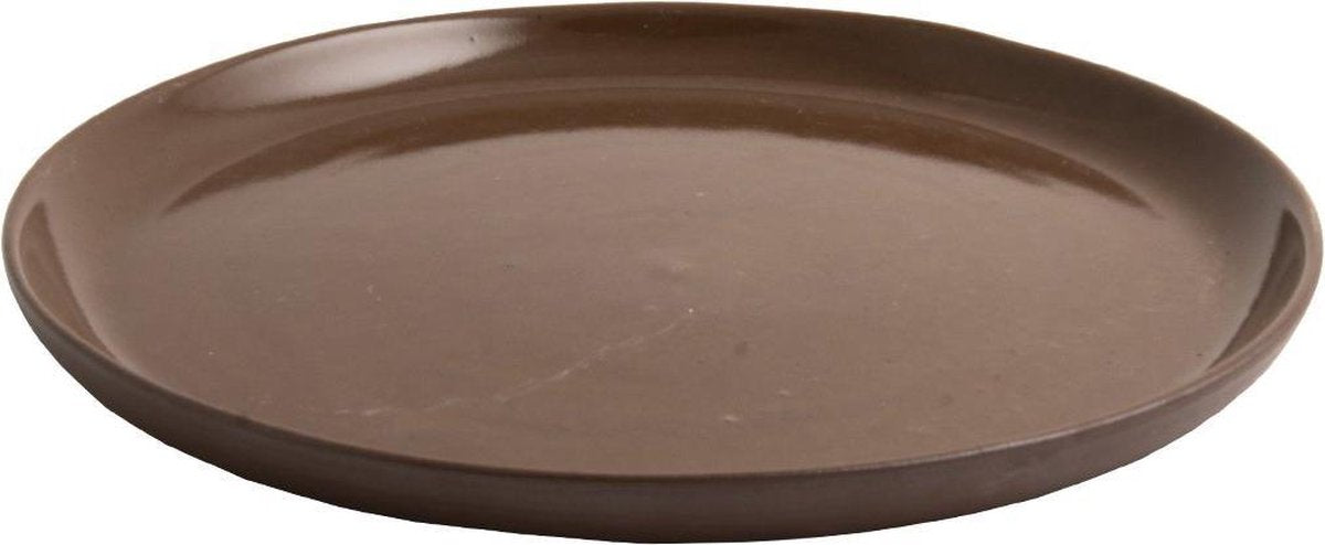 OSKAR YANN dinerbord 27 cm - set van 4 - bruin / D27