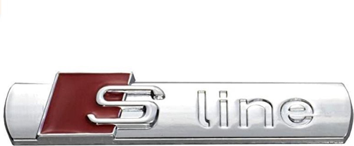S-line embleem - Audi - Logo - badge - A3 - A5 - RS - chrome