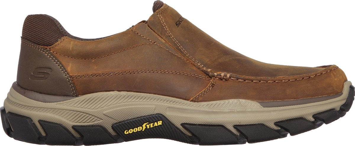 Skechers Respected -Catel Heren Instappers - Dark Brown - Maat 43