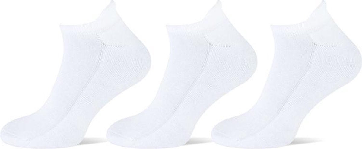 Sport sneakersokken plush kleur: wit maat: 36-42