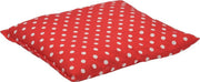 Druivenpitkussen Classico - 27 x 25cm - Rood met Witte Bollen