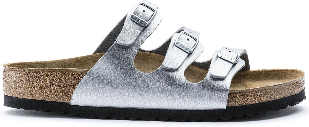 Birkenstock Florida silver narrow - maat 26