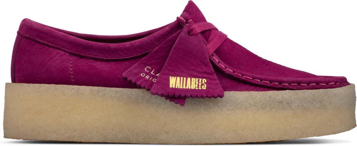 Clarks - Dames schoenen - Wallabee Cup - D - berry nubuck - maat 38