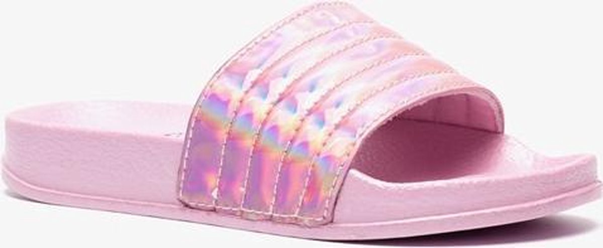 Kinder badslippers roze metallic - Roze - Maat 30