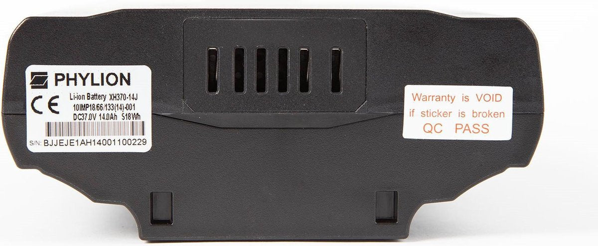 Phylion Joycube E-BIKE ACCU Wall-ES  37V 14Ah - 518Wh - Bagagedrager