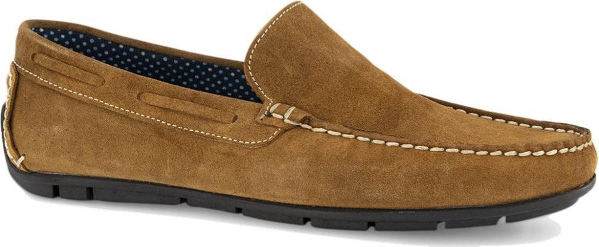 AM shoe Heren Bruine suede instapper - Maat 44