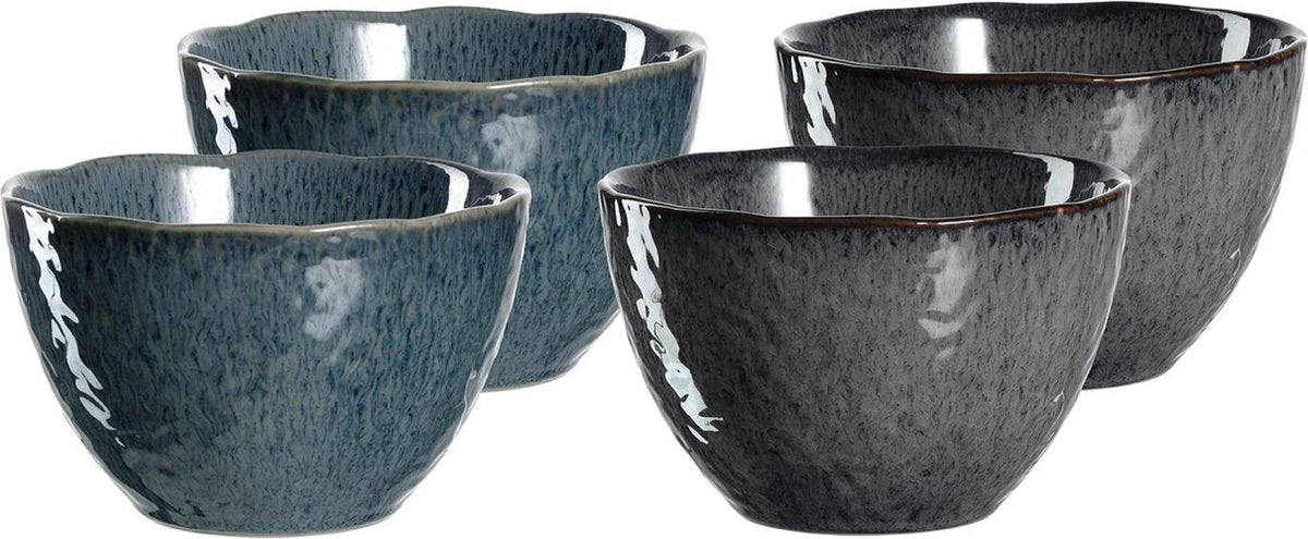 Leonardo Kommen Matera Blauw Grijs Ø 15.3 cm - 4 Stuks