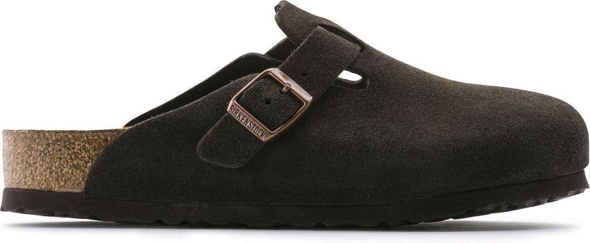Birkenstock Boston VL WB Mocca Narrow Unisex Clogs - Mocca - Maat 37