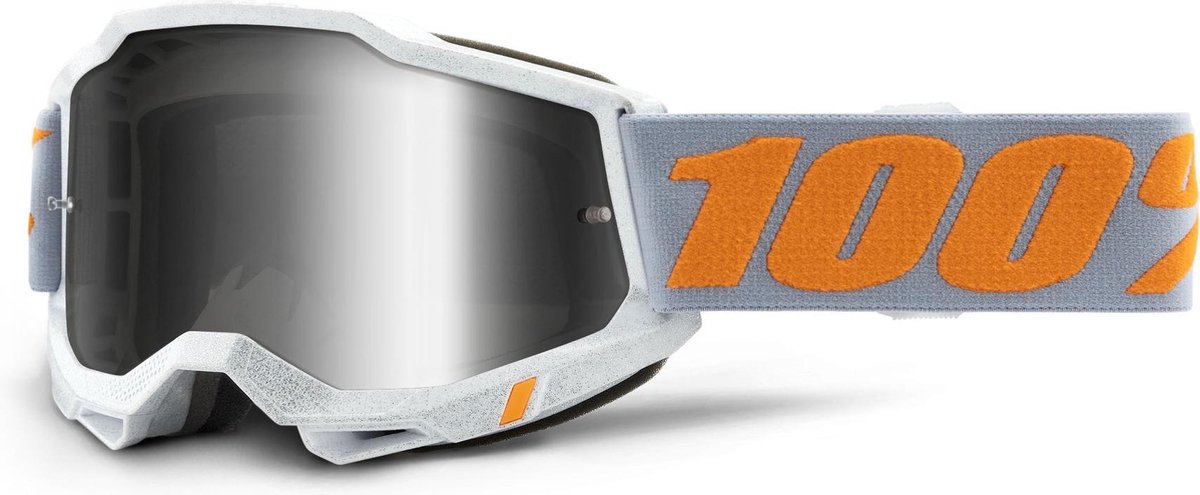 100% Crossbril MTB Accuri 2 met Mirror Lens - MarineblauwGrijs -