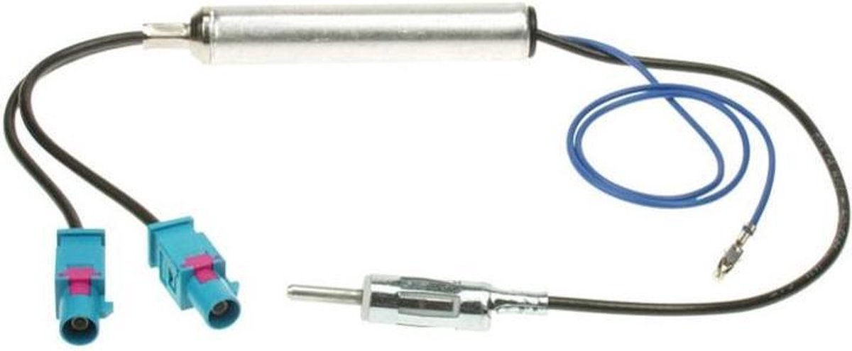 Auto Antenne versterker met dubbele Fakra aansluiting | 12V | FM | Universeel