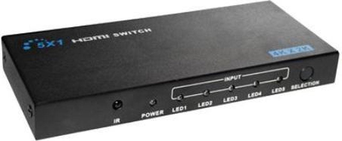 Allteq - HDMI schakelaar - 5 poorts - Zwart