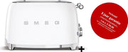 Smeg -  TSF03WHEU MkIII - Broodrooster - 4 sneden - Wit - met 3 jaar garantie!