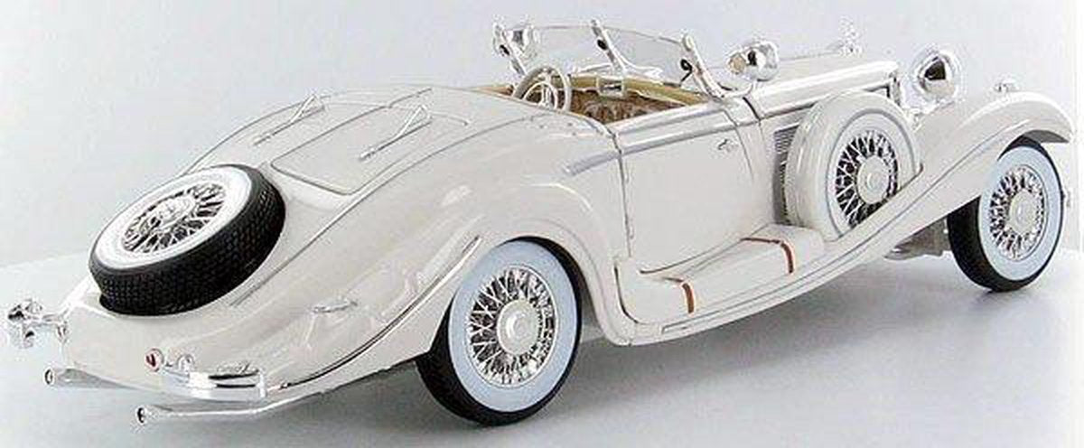 Maisto MERCEDES BENZ 500K 1936 wit schaalmodel 1:18