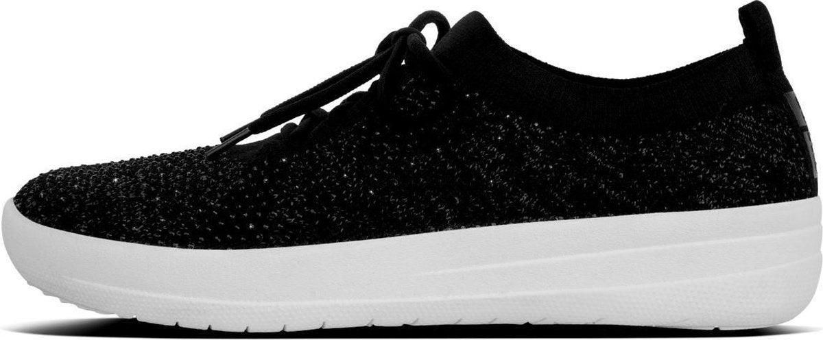 FitFlop Crystal Dames Sneakers - Zwart - Maat 36