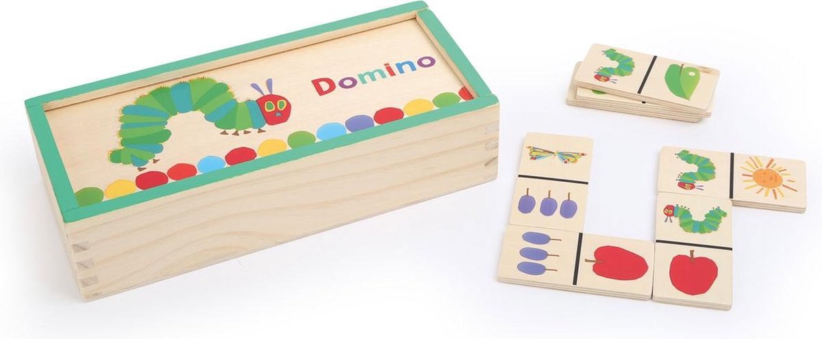 Small Foot Dominospel Rupsje Nooitgenoeg Hout 28-delig