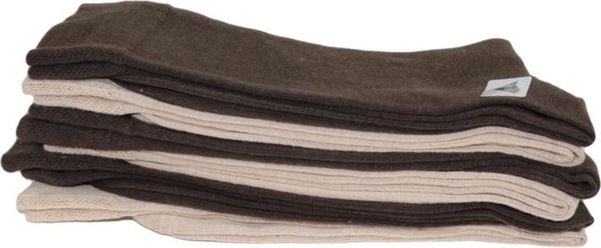 Koelmax socks bruin/ beige 10 pack 43-46