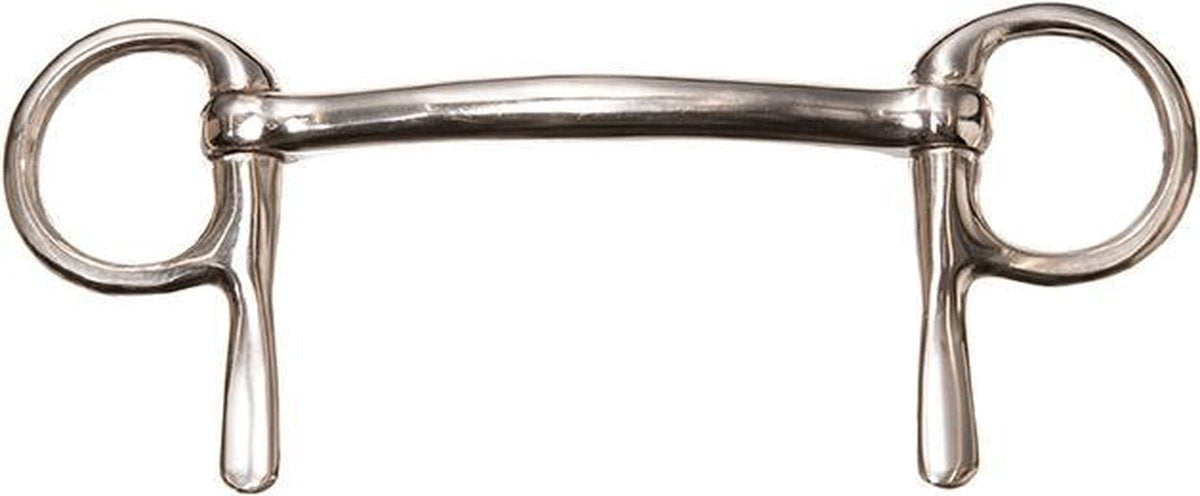 MHS Ongebroken Halve Kneveltrens RVS Mondstuk 9 cm
