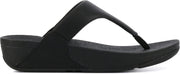 FitFlop  Vrouwen Slippers -  Lulu toe shimmer - Zwart - Maat 39