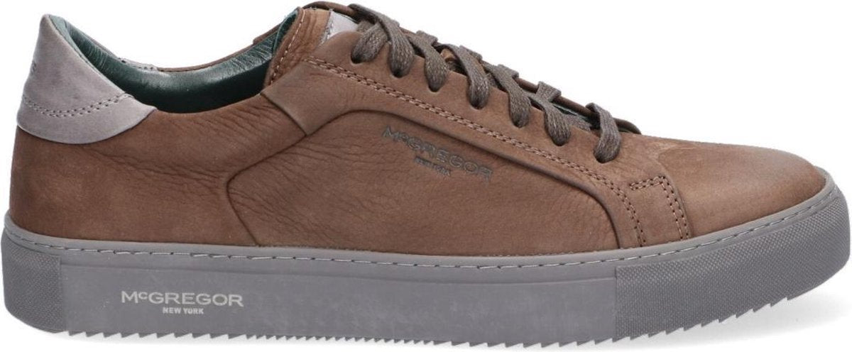 McGregor Heren Sneakers - Bruin - Lage Sneakers - Leer - Veters