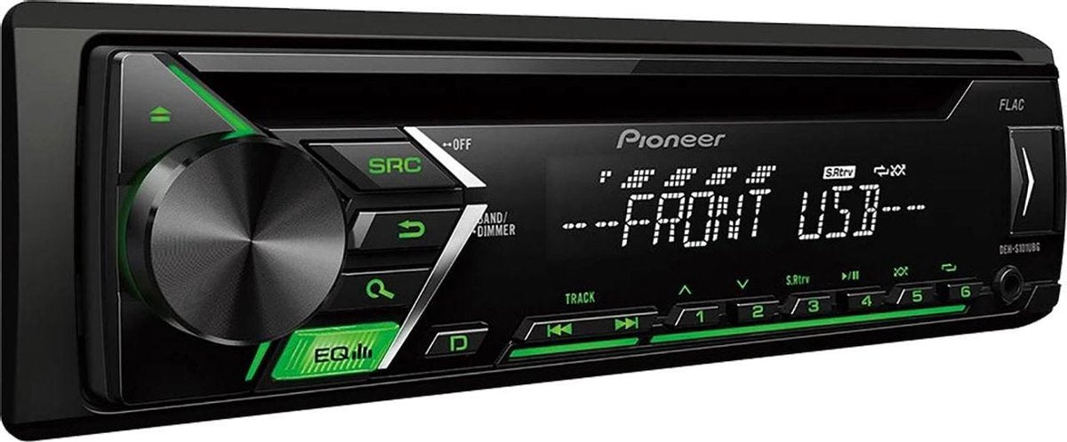 Pioneer DEH-S101UBG - Autoradio met RDS Tuner - CD - USB - Android - Afstandsbediening