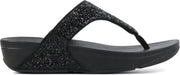 FitFlop  Vrouwen Slippers -  Lulu toe glitter - Zwart - Maat 37