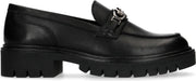 Sacha - Dames - Zwarte loafers met plateauzool - Maat 41